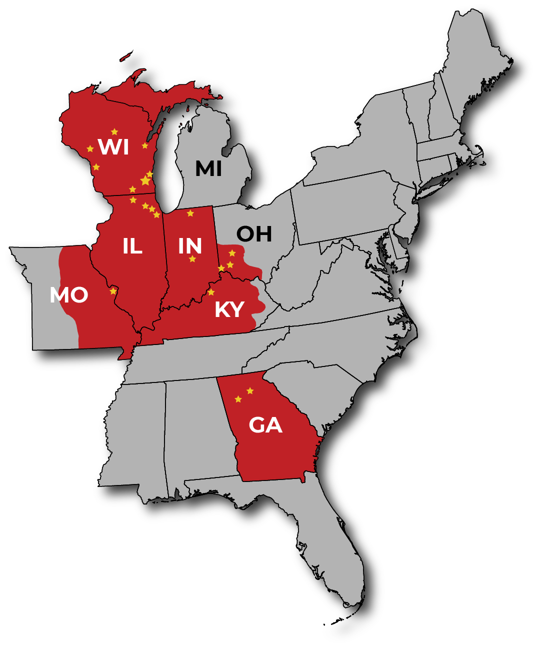 Locations Map