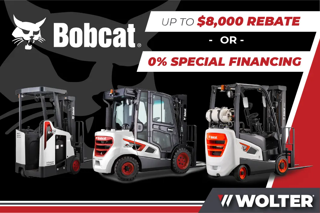 Bobcat Forklifts - Up to $5,000 Rebate or 0% Special Financing