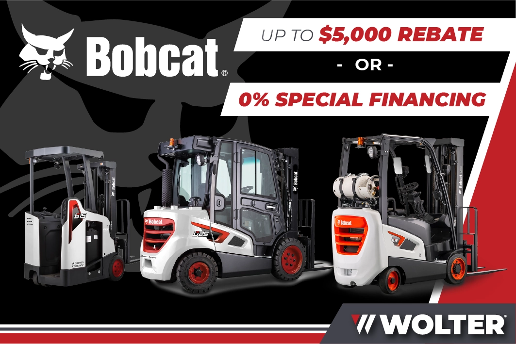 Bobcat Forklifts - Up to $5,000 Rebate or 0% Special Financing